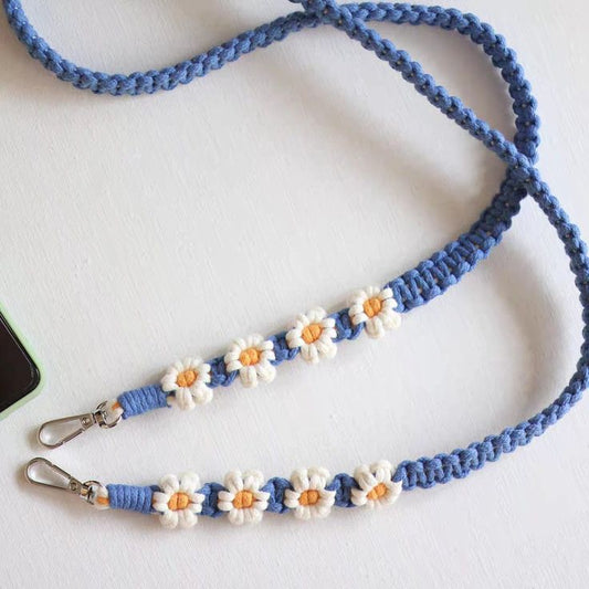 Macramé Mobile Lanyard – Hands-Free & Stylish