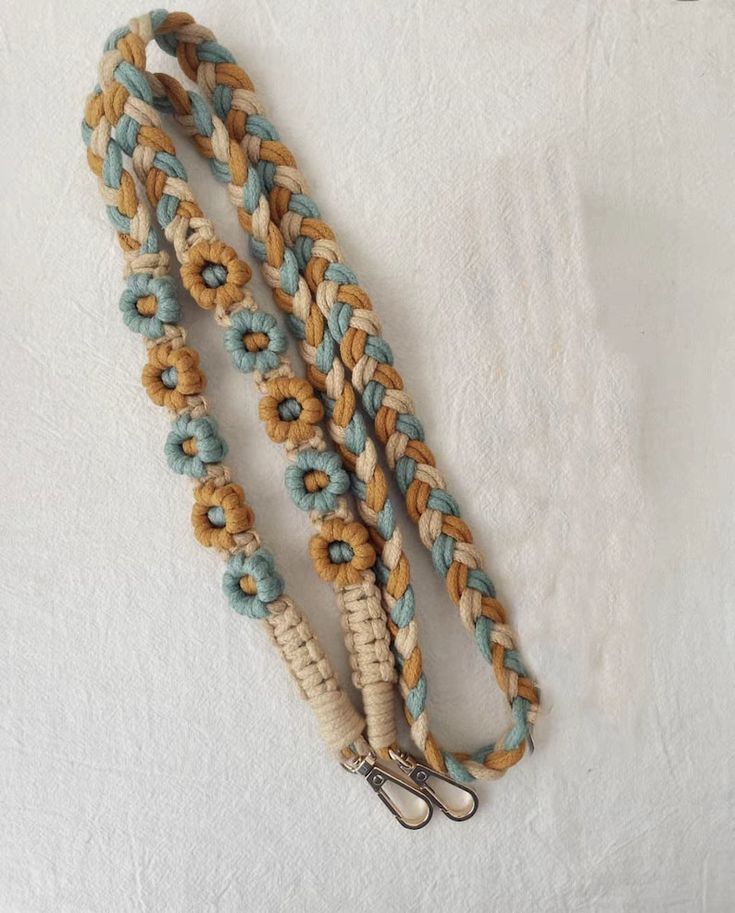 Handmade Macramé Phone Lanyard – Boho Braided Strap for Phone Case