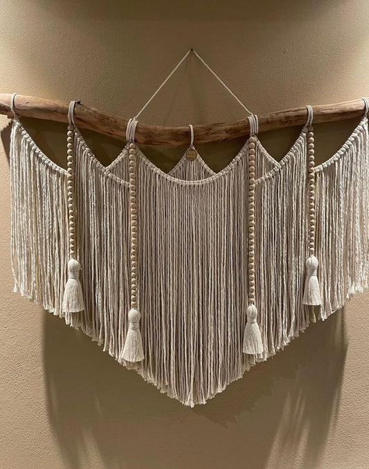 🌿 Large Macramé Wall Hanging – Boho Rustic Home Decor