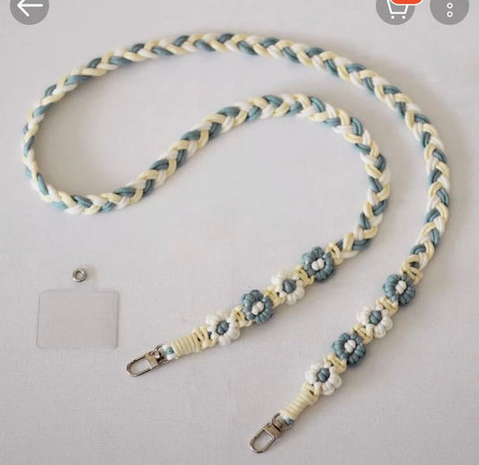 Macramé Mobile Lanyard – Hands-Free & Stylish
