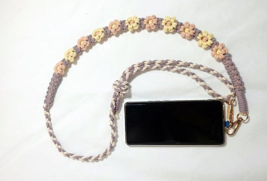 Macramé Mobile Lanyard – Hands-Free & Stylish