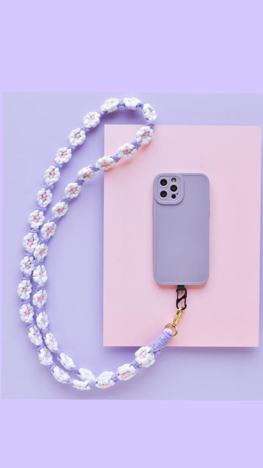 Macramé Mobile Lanyard – Hands-Free & Stylish