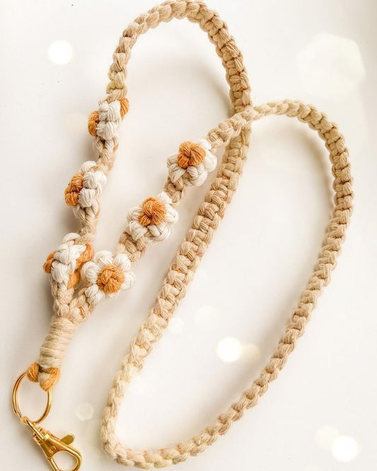 Macramé Mobile Lanyard – Hands-Free & Stylish