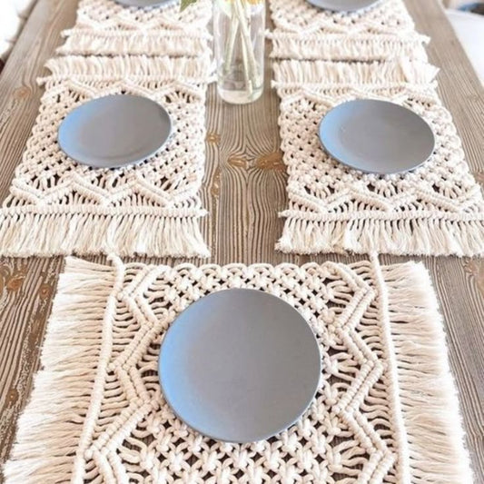 Handmade Macramé Placemats – Boho Table Décor